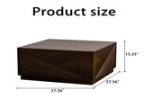 Square Coffee Table Modern Colour Combination Coffee Table Not Need Assembly Coffee Table for Living W3081P360266