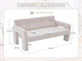 Nordic Modern Double Armchair Living Room & Bedroom Compact Upholstered Sofa Leisure Sofa 56826409