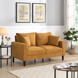 57 " High Resilience Loveseat Sofa, Wooden Frame 2 Seat Sofa, Comfy , Small Space Saving Modern W311P221206