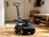 2-in-1 Baby Push Car & Ride-On, Push Handle with Safety Guardrail, Black 18367500