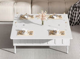 VIBE HAUS Lift-Top Coffee Table with Drawers, Modern Center Table with Foldable Top, N724P292514K