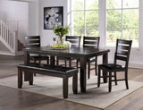Black and Cherry Ladder Back Side Chairs B062P186529