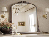 33"x 24" Arched Decorative Mirror Wall-Mounted,Antique Silver 18703648