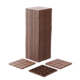 Plastic Interlocking Deck Tiles,44 Pack Patio Deck Tiles,12"x12" Square Waterproof Outdoor All W206P151695
