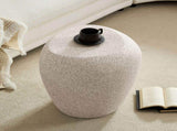 19.29 inch Irregular Fiberglass Side Table Durable, Scratch-Resistant & Waterproof End Table for W2582P575026