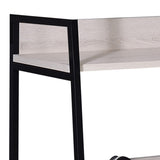 Natural and Black 5-tier Ladder Bookshelf B062P189124