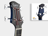 GMB101 4 string Electric Acoustic Bass Guitar w/ 4-Band Equalizer EQ-7545R 64552298