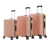Non-TSA customs lock 3-in-1 PP trolley case, 20in, 24in, 28in PP rose gold 93160236