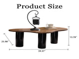 Cloud Coffee Table Modern Colour Combination Coffee Table Easy Assembly Coffee Table for Living Room W3081P352098