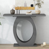 Mirod Stylish Modern Console Table with Egg-Shaped Base,Enhanced Stability and Durability,Sleek N760P214780E