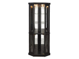 Lighted Corner Curio Cabinet - Display Case for Living Room, Antique Collectibles, Wine & Bar Glass 88585341