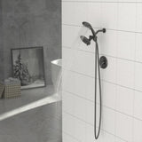 ZNTS Multi Function Dual Shower Head - Shower System with 5" Rain Showerhead, 5-Function Hand Shower, W1243102470