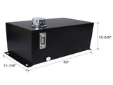 Hydraulic Fluid Tank 10 Gal Fuel Tank Heavy Duty Hydraulic Steel Tank Reservoir, Gasoline Transfer 95372705