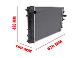 Radiator Aluminum Core Replacement for Kubota MX4700H MX4700DT MX5100H MX5100DT TC250-99600 06408591
