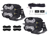 LED Driving Light Pods 5" White Amber DRL Spot Side Shooter Off Road Lights 178W 28949643