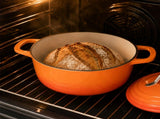 Stainless Steel Handle 7.5QT Round Enameled Pot Orange Gradient 05452818