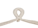 Distinctive Cotton Canvas Hanging Rope Chair with Pillows Beige 58301688