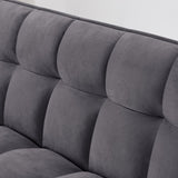 54.33 inch versatile foldable sofa bed in 3 lengths, modern sofa sofa sofa velvet pull-out bed, W2353P252432