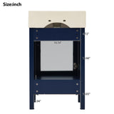 20-Inch bathroom vanity with ceramic sink and ample storage - ideal for small bathrooms WF324691AAC