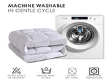 Four-pack of 100% polyester brushed single quilted comforters with microfiber filling, a down 74873046
