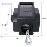 12v Trailer Winch,Reversible Electric Winch, for Boats up to 5000 lbs, Galvanized Wire Rope, Rapid 83971699