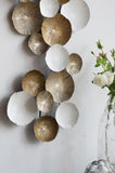 39.5" x 18" Metal Contemporary Wall Decor Accent, Large Hanging Sculpture for Bedroom Entryway W2078130251