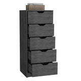 Basilea 5 Drawers Tall Dresser, Pull Out System B070P173186