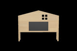 Headboard Storage Cabinet for Full-size Montessori Floor Bed Natural,Freely collocation W1716P181579
