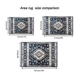 Area Rug 8x10 Vintage Bohemia Large Persian Non-slip Washable Rug For Room Kitchen Bedroom W2907P265133