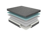 11-inch Queen Size Bed Mattress Gel-Infused Memory Foam Hybrid Mattress, Dark Gray, Mattress in a B011P212564