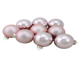 9-Piece Shiny and Matte Pink Glass Ball Christmas Ornament Set 2.5" 92900035