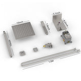 Rainfall Shower System With Storage Rack 10 inch Shower Faucet Set Brushed Nickel High Pressure T3177P269147