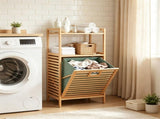 2-Tier Tilt out Laundry Hamper 18" x 13 x 38-Green 63127920