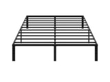 Black Full Size Simple Basic Platform Metal Bed Frame - 14 Inch Bed Height 89524123