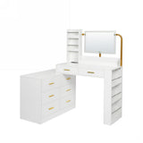 Modern White 8-Drawer Dresser for Bedroom - Ample Storage Wide Chest of Drawers, Sturdy & Safe W1785P239197