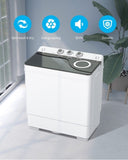 ZNTS Twin Tub with Built-in Drain Pump XPB65-2168S 26Lbs Semi-automatic Twin Tube Washing Machine for 42619494