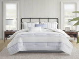 6 Piece Cotton Jacquard Oversized Comforter Set-King B035P280378