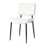 Modern Beige simple dining chair Fabric Upholstered Chairs home bedroom stool back dressing chair W210132727