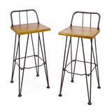 DENALI INDUSTIAL WOOD AND METAL BARSTOOL 61328.00