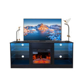ZNTS Fireplace TV Stand With 18 Inch Electric Fireplace Heater,Modern Entertainment Center for TVs up to W1625P152178