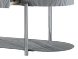 Yukino Gray High Gloss & Chrome Finish Sofa Table B2726P265752