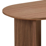 Length 39.37 Inch Modern Coffee Table,MDF Oval Coffee Table for Living Room,Small Coffee Table with W2582P217993