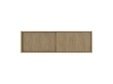 Slana Wall Cabinet, 2 Sliding doors, 1 Shelf, Natural Oak B097P474309