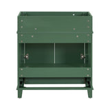 30'' Bathroom Vanity without Top,Solid Wood Frame Bathroom Storage Cabinet with Soft Closing N710P170784F