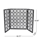 ZNTS FIRE SCREEN 65179.00BLKSILV