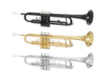 Brass Trumpet Bb with 7C Mouthpiece for Standard Student or Beginner Silver 03408510