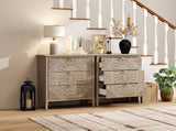 Single 3 Drawer Cabinet, American Furniture, Suitable for Bedroom, Living Room, Study W688P143785