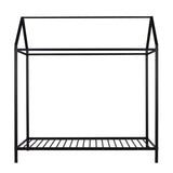 House Bed Frame Twin Size , Kids Bed Frame Metal Platform Bed Floor Bed for Kids Boys Girls No Box WF286771AAB