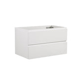 Alice-36W-201,Wall mount cabinet WITHOUT basin, White color, With two drawers, Pre-assembled W1865107116