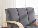 30.7"W Upholstered 360&deg Swivel Accent Chair with Solid Wood Armrests and Comfy Channel Tufted W3118P339625